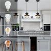 Rustic Black Pendant Light for Island with Adjustable Cage Design