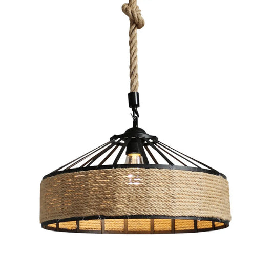 Rustic Hemp Rope Chandelier for Cozy Living Rooms and Dining Areas