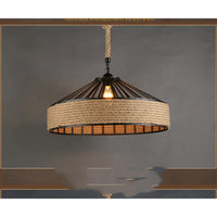 Rustic Hemp Rope Chandelier for Cozy Living Rooms and Dining Areas