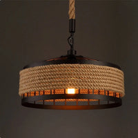 Rustic Hemp Rope Chandelier for Cozy Living Rooms and Dining Areas