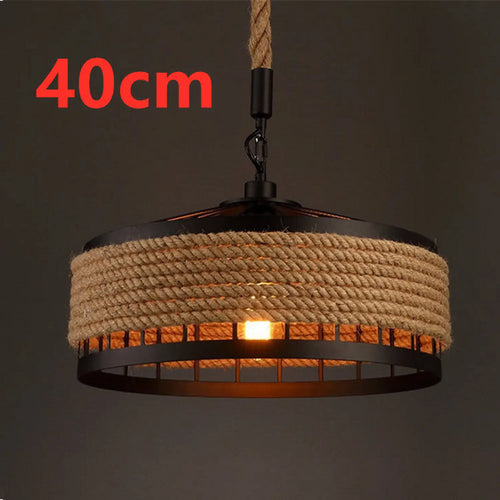 Rustic Hemp Rope Chandelier for Cozy Living Rooms and Dining Areas