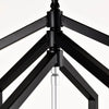 Rustic Modern Hanging Light Living Room with 12 Bulbs and Silver Finish
