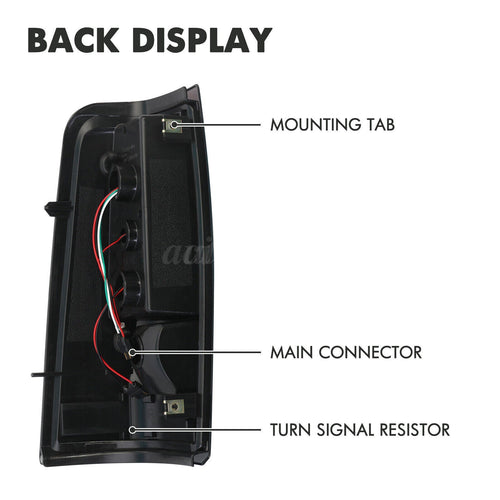 2003-2006 Chevrolet Silverado 1500 LED Tube Smoke Tail Lights