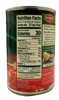 Del Monte Diced Tomatoes No Salt Added – 14.5 oz Can