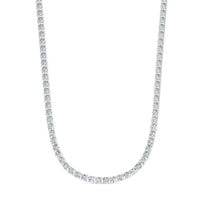 16 CTW Lab Grown Diamond Tennis Necklace – 14kt White Gold, 18’’