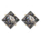 yellow gold colored silver / (3ct each)8mm each