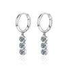 S925 Sterling Silver Moissanite Dangle Earrings Fringe Drop Studs for Women