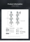 S925 Sterling Silver Moissanite Dangle Earrings Fringe Drop Studs for Women