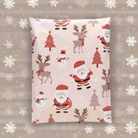 Santa Christmas Poly Mailers Size 14x17 Shipping Bags