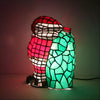 Santa Standing Tiffany-Inspired Lamp Glass Tabletop