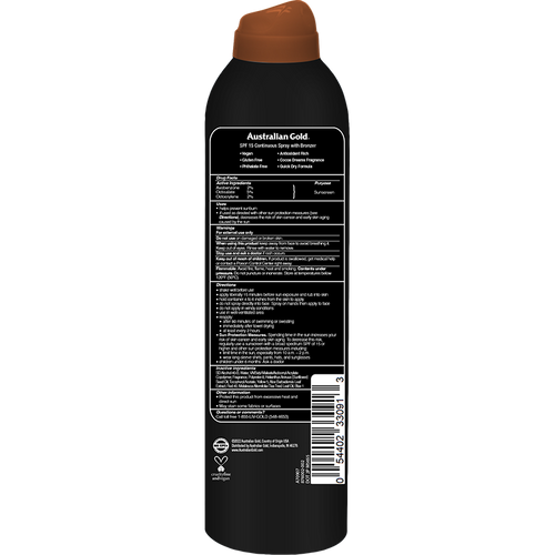 Australian Gold SPF 15 Continuous Spray Bronzer 6 Oz