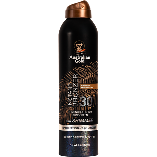 Australian Gold SPF 30 Continuous Spray Bronzer Shimmer 6 oz