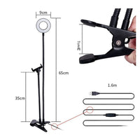 Selfie Ring Light with Adjustable Stand of 8 CM for Makeup and Live Streaming