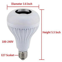 Seven-Color LED Bulb with Remote Control & Wireless Audio