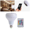 Seven-Color LED Bulb with Remote Control & Wireless Audio