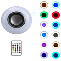 Seven-Color LED Bulb with Remote Control & Wireless Audio