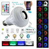 Seven-Color LED Bulb with Remote Control & Wireless Audio