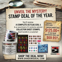 Mystery Forever Stamp Bundle – Flag Coil + 3 Collector Sheets