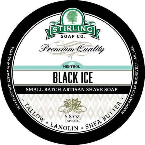 Stirling Soap Co. Black Ice Shaving Collection