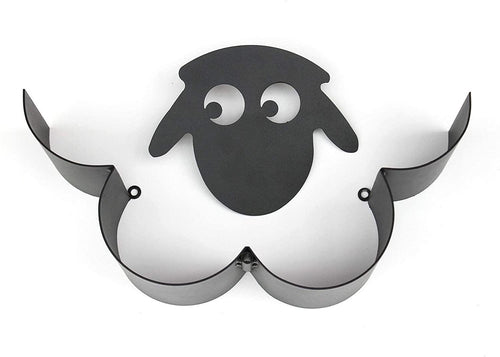Sheep Toilet Paper Roll Holder Bathroom Wall Mounted Loo Rolls Storage Metal Rack Mount Hold Up 7 Rolls Novelty Animal Decorative Toilet Paper Holders Tissue Paper Storage Stand Wall Mount Iron Tissue Basket Sheep Art Decoration Bathroom House Office