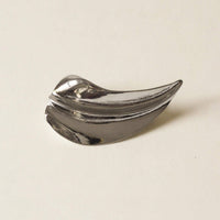 Leaf Metal Barrette Hair Clip | Silver