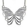 Silver Plated Butterfly Pendant Necklace For Women Elegant