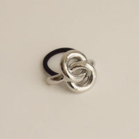 Eternal Loop Ponytail Hair Tie | Silver