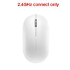 Simple Modern White/Black Wireless Bluetooth USB Connection Optical Mouse For Laptop PC Portable Slim Rechargeable Mouse Computer Mouse