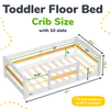 Floor Bed - Crib Size Ocodile.com