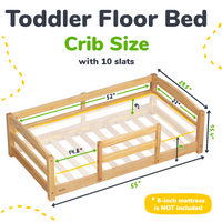 Floor Bed - Crib Size Ocodile.com