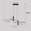 Sleek Linear Pendant Light with Adjustable Height for Kitchen Island