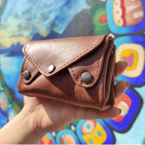 Handmade Leather Accordion Wallet