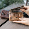 Handmade Leather Accordion Wallet