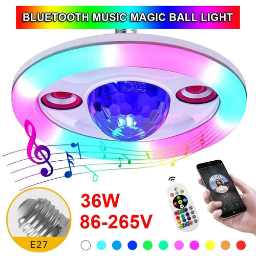 Smart Ceiling Light with Bluetooth, Magic Ball & Party Effects