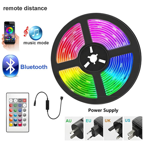 Smart LED Strip Light - WiFi & Bluetooth Control, 5050 RGB