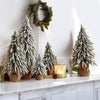 Snow Flocked Artificial Christmas Trees Realistic Mini Holiday Home Decor