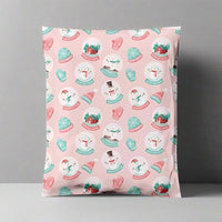 Snow Globe Poly Mailers Size 10x13 Christmas Shipping Bags