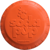 Bottle Top Flyer Rubber Frisbee for Dogs | Orange | Vet Approved | USA Made