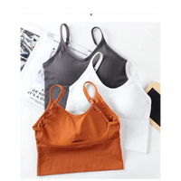 Soft Cotton Sports Bras For Women Push Up Solid Sports Bra Jogging Gym Women Sports Bra Girl Underwear Fitness Running Yoga Sport Tops