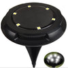 Solar Ground Lights with Bright LEDs for Garden and Pathways