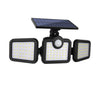 Solar Lamp Outdoor Flood Light with Motion Sensor, 3 Heads, IP65 Waterproof