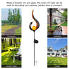 Solar LED Lamps with Waterproof & Flame Effect for Outdoor Garden Lighting