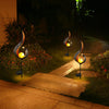 Solar LED Lamps with Waterproof & Flame Effect for Outdoor Garden Lighting