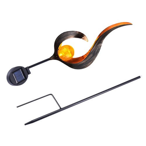 Solar LED Lamps with Waterproof & Flame Effect for Outdoor Garden Lighting