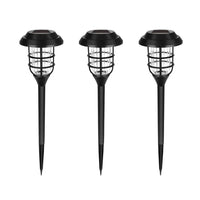 Solar LED Light for Garden with Modern Stripe Design for Outdoors
