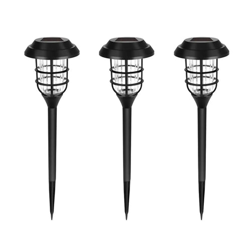 Solar LED Light for Garden with Modern Stripe Design for Outdoors