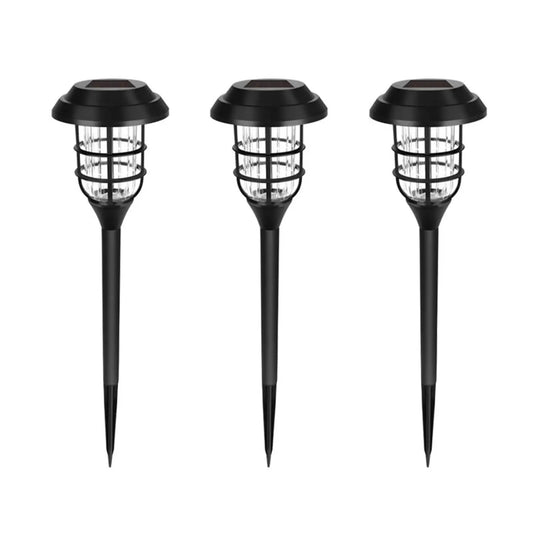 Solar LED Light for Garden with Modern Stripe Design for Outdoors