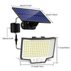 Solar Light Outdoor LED Motion Sensor Wall Lamp with 3 Modes & IP65 Waterproof