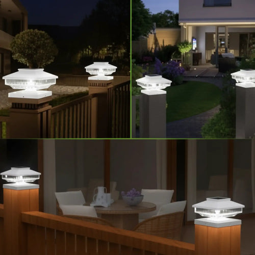 Solar Postcap Light with Waterproof LED Lamp for Posts