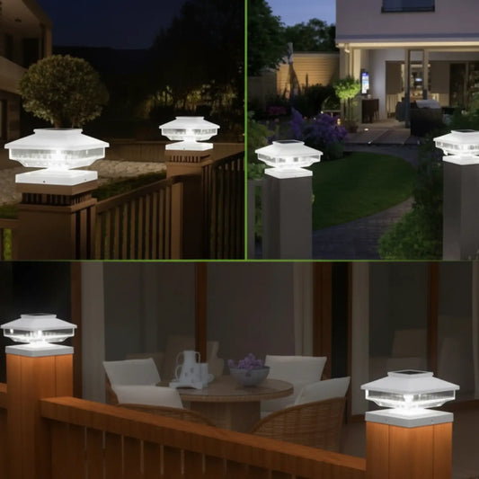 Solar Postcap Light with Waterproof LED Lamp for Posts